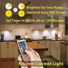 img 3 attached to 💡 Puck Lights: Wireless LED Closet Light with Remote Control Dimmer & Timing (6 Pack)