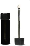 🖤 isnuff small glass bottle with snuff spoon - strong vial pocket with mini funnel - sniffer bullet glass vial, black logo