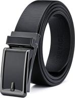 👔 deyace ratchet vegetable leather belts: adjustable men's accessories for a trendy look logo