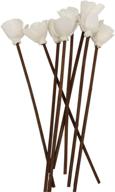 🎍 pack of 30 brown rattan reed fragrance diffuser and flower replacement refill sticks by jecengs логотип