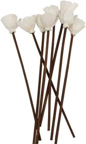 img 4 attached to 🎍 Pack of 30 Brown Rattan Reed Fragrance Diffuser and Flower Replacement Refill Sticks by Jecengs