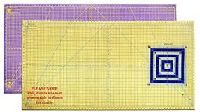 img 3 attached to 🔪 Большой самозаживляющийся контрастный режущий швейный коврик - Martelli 30x60
