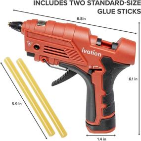 img 3 attached to 🔥 Ivation Cordless Butane Powered Glue Gun: Rapid Heat-Up Gas Hot Glue Gun for DIY Projects, Crafts, Woodworking, Repairs, Decorations, and More