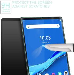 img 2 attached to Gylint 1xLenovo Yoga Smart Tab 10.1 (YT-X705F) Tempered Glass Screen Protector - 9H Hardness Scratch Resistant Bubble Free Shield for Lenovo Yoga Smart Tab 10.1 (YT-X705F)