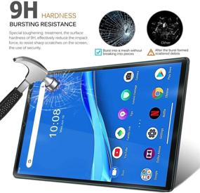 img 3 attached to Gylint 1xLenovo Yoga Smart Tab 10.1 (YT-X705F) Tempered Glass Screen Protector - 9H Hardness Scratch Resistant Bubble Free Shield for Lenovo Yoga Smart Tab 10.1 (YT-X705F)