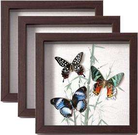 img 4 attached to Muzilife Shadow Picture Frame Linen Home Decor