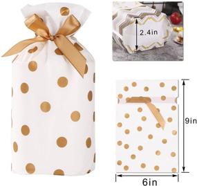 img 2 attached to Twohowgen Polypropylene Drawstring Treat Bags - Pack of 30 🎁 Assorted Colors Gift Bags, Perfect for Birthday, Christmas, and Wedding Parties