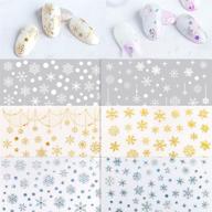 snowflake stickers self adhesive shining manicure logo