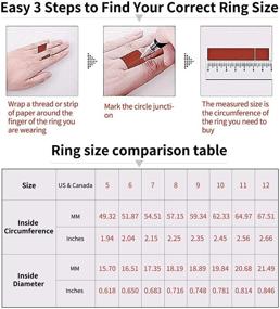 img 1 attached to 💍 SUPRAONE Cubic Zirconia Wedding Promise Rings for Bride - 925 Sterling Silver Bridal Sets Engagement Rings for Women, Size 5-11