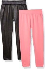 img 3 attached to 👧 Girls' 2-Pack Fleece-Lined Leggings from Limited Too