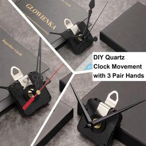 img 2 attached to ⏰ Clock Motor Movement: DIY Repair Parts Replacement with 3 Hand Styles | 0.9 Inch Shaft, Black Red