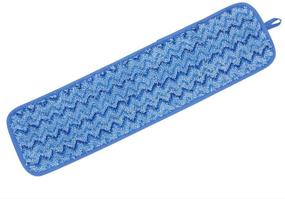 img 4 attached to Rubbermaid Commercial Microfiber Mop Head, 18-Inch Single-Sided Damp Room Mop Pad