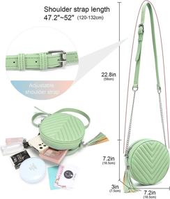 img 1 attached to 👜 Сумки для женщин с легким увесистым плечевым ремнем и кошельками - идеальные плечевые сумки