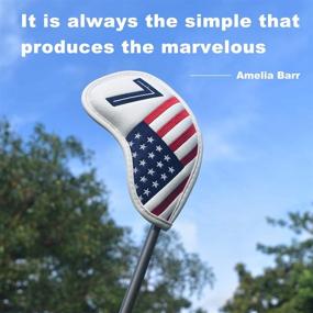 img 3 attached to ⛳️ Golf Iron Head Covers Set - 10pcs American Flag Design for PXG0311 Iron Club Covers