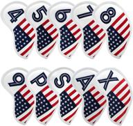 ⛳️ golf iron head covers set - 10pcs american flag design for pxg0311 iron club covers logo