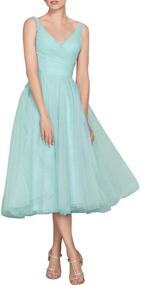 img 4 attached to NaXY Vintage Sleeves Bridesmaid Evening Women's Clothing for Dresses