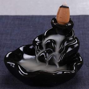 img 2 attached to 🏮 Enhance Your Home Decor with Tumenque Ceramic Backflow Incense Holder - Aromatherapy Ornament for Relaxation and Tranquility