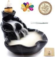 🏮 enhance your home decor with tumenque ceramic backflow incense holder - aromatherapy ornament for relaxation and tranquility логотип