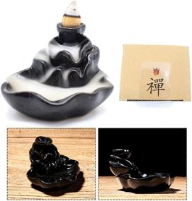 img 3 attached to 🏮 Enhance Your Home Decor with Tumenque Ceramic Backflow Incense Holder - Aromatherapy Ornament for Relaxation and Tranquility