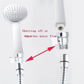 img 1 attached to 💦 Sumnacon™ G1/2" Full Brass Shower Head Flow Control and Shut OFF Valve: Enhance Your Shower Experience with Precise Water Flow Management