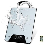 🥘 upgrade your cooking game with livin digital food scale - large led display, high accuracy, water-resistant, portable for cooking/baking - 22lb/10kg logo