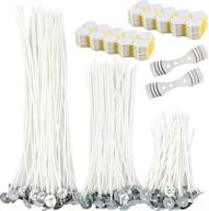 🕯️ hysagtek 312 pieces candle making supplies with candle wick stickers, wick, and wick centering device: perfect for candle making and diy projects logo