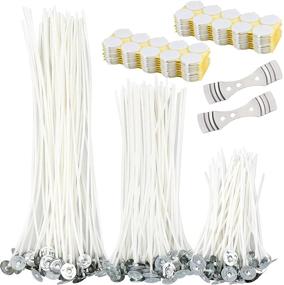 img 4 attached to 🕯️ Hysagtek 312 Pieces Candle Making Supplies with Candle Wick Stickers, Wick, and Wick Centering Device: Perfect for Candle Making and DIY Projects