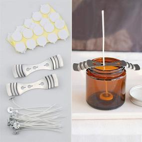 img 2 attached to 🕯️ Hysagtek 312 Pieces Candle Making Supplies with Candle Wick Stickers, Wick, and Wick Centering Device: Perfect for Candle Making and DIY Projects