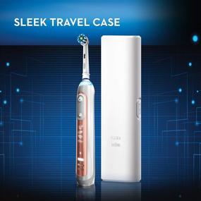 img 1 attached to 🌹 Rose Gold Oral-B Pro 6000 Smart Series Electric Toothbrush