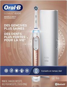 img 2 attached to 🌹 Rose Gold Oral-B Pro 6000 Smart Series Electric Toothbrush