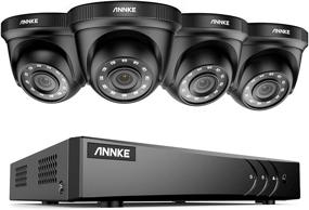 img 4 attached to 📷 ANNKE H.265+ 8CH Home Security Camera System with 4 CCTV Turret Cameras - 1080P, Night Vision, Weatherproof, Email Alert, No Hard Drive