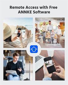 img 1 attached to 📷 ANNKE H.265+ 8CH Home Security Camera System with 4 CCTV Turret Cameras - 1080P, Night Vision, Weatherproof, Email Alert, No Hard Drive