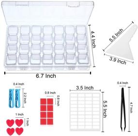 img 2 attached to Enhance Your Diamond Painting Experience with Betionol 18 PCS Tool Set and Storage Box