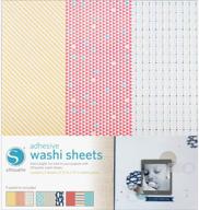 get creative with silhouette adhesive patterned washi sheets for scrapbooking! logo