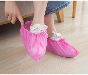 img 3 attached to Booties Disposable Non Woven Stretchable Durable