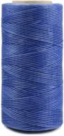 desirable life 284 yards deep blue flat waxed sewing thread for leather denim crafts & jewelry making logo