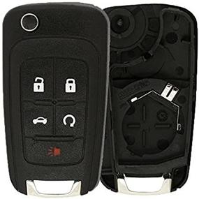 img 1 attached to 🔑 KeylessOption OHT01060512 Keyless Entry Remote Control Car Key Fob Shell Replacement - Just the Case