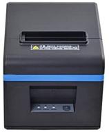 🖨️ premium 80mm pos thermal usb printer - auto cutter & cash drawer port - compatible with windows xp/vista/7/8/8.1/10 - includes 80mm thermal paper rolls - sleek black design logo