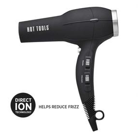 img 2 attached to HOT TOOLS Professional 2100 Turbo Ionic Hair Dryer in Black Shade