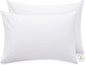 img 4 attached to 👑 Premium Microfiber White Queen Pillowcases Set of 2 - Comfort Plus 1800