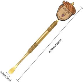 img 1 attached to 🔧 2 Pack Trump Toy Gift Stainless Steel Wax Carving Tool Set - 4.7 Inch Gold Wax Sculpting Tools