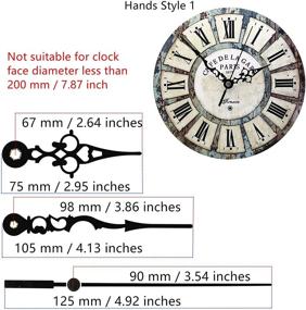 img 1 attached to ⏰ Youngtown 12888 Snap-in Type Continuous Sweep Quartz Clock Movement with 4.5mm Hour Shaft Length and 8mm Total Shaft Length (A Hands)
