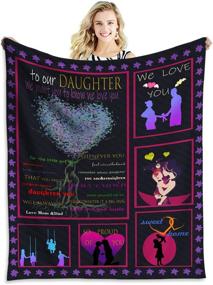 img 4 attached to Tveinard Personalized Daughter Blanket Birthday