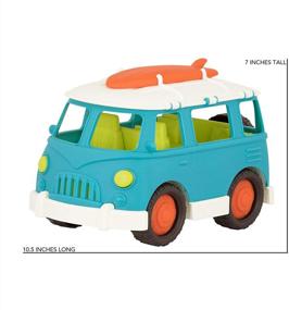 img 1 attached to 🚌 Wonder Wheels by Battat – Aqua Camper Van – Toy Truck with Open Roof and Detailed Interior for Kids Ages 1 and Up – 100% Recyclable