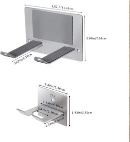 img 1 attached to 💇 FLE Hair Dryer Holder: Versatile Wall Mount with Punching or Self-Adhesive - Ideal for Most Hair Dryers