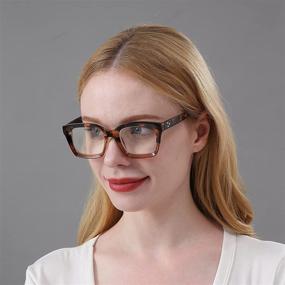 img 2 attached to DXYXYO 3 Pack Retro Oversized Reading Glasses for Men and Women Fashion, Oprah Style Square Blue Light Blocking Computer Reader