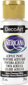 img 4 attached to 🎨 DecoArt DA-01 Americana Acrylic Paint, Snow White - 2oz Titanium Fl Oz (1 Pack)