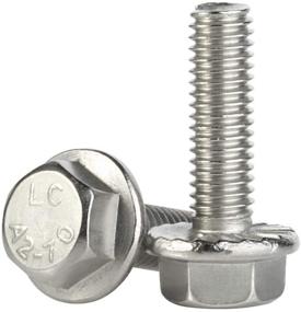 img 4 attached to M8 1 25 Flanged Flange Hexagon Stainless Fasteners for Bolts