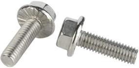 img 3 attached to M8 1 25 Flanged Flange Hexagon Stainless Fasteners for Bolts