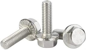 img 1 attached to M8 1 25 Flanged Flange Hexagon Stainless Fasteners for Bolts